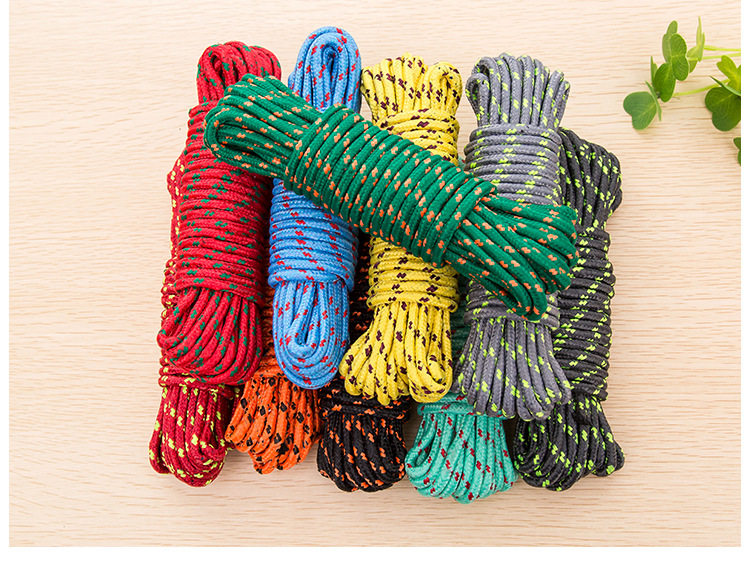 Strong and firm bed curtain lanyard lengthened non-slip durable clothes outdoor clothes line thick windproof nylon rope