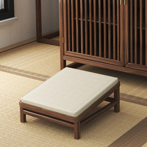 New Chinese style solid wood worship stool household Buddha cushion modern simple futon meditation cushion Buddhist hall kneeling cushion for table incense case Buddha table