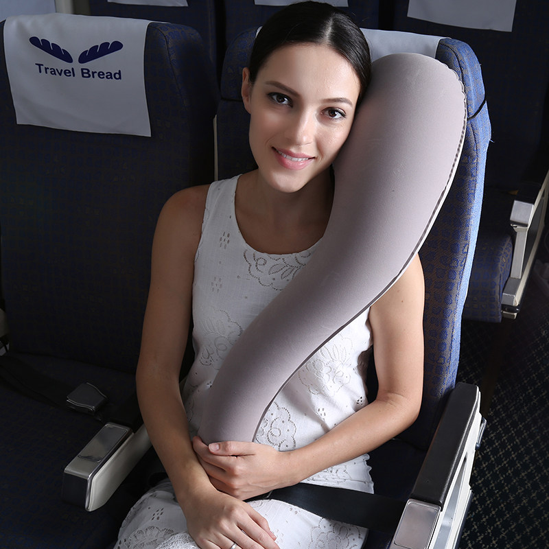 Long distance aircraft Sleeping Gods inflatable travel pillows with pillow Neck Pillow Blowing Portable U Pillow Car Children