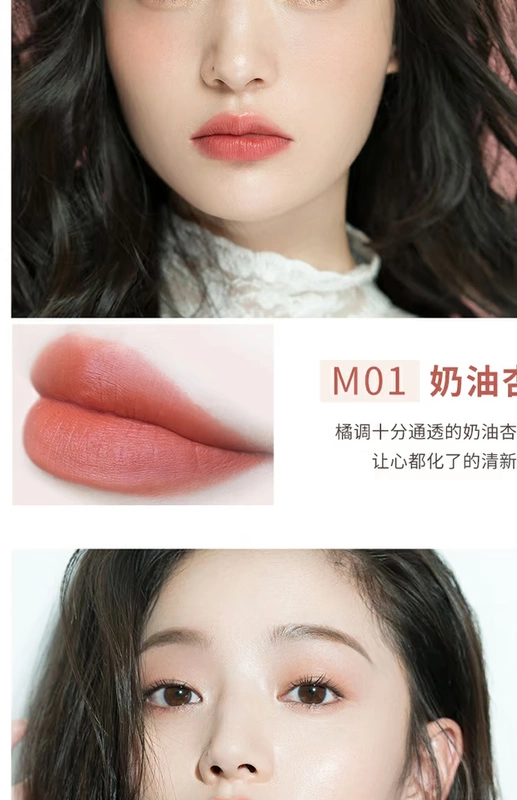 优 Son môi mờ giữ ẩm lâu không dễ tẩy trang son môi nữ sinh viên mẫu giá trị cao 豆豆 沙 - Son môi bảng màu son background ver 7