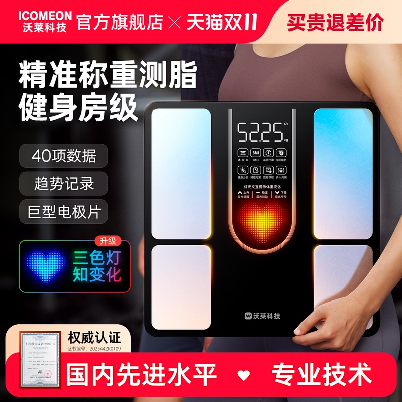Icomeon Smart Body Fat Scale for Home Use, Accurate Weight Loss Scale, Electronic Scale for Home Use