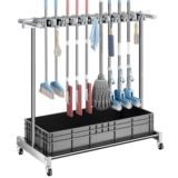 Стойка для швабры из нержавеющей стали для гостиницы, больницы, передвижной инструмент для чистки пола на балконе, стеллаж для хранения на пирсе