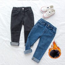 Girl Jeans Spring Autumn Children Foreign Pistachio Pants 2022 New Kids Spring Boy Spring Baby Elastic Pair of Pants