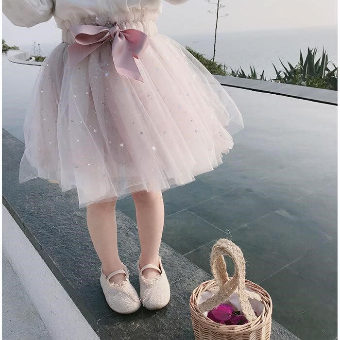 Girl's yarn skirt half-body dress Skirt Spring Summer New Middle Children Baby Fluffy Skirt Short Skirt Child Princess Dress