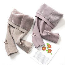 Girl Beats Bottom Pants Plus Suede Thickened Pure Cotton Extra-thick suede ultra-thick lamb suede foreign to wear long pants