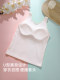 Junior high school girls underwear girls long cotton vest second stage adolescent girls bra fixed cup tube top