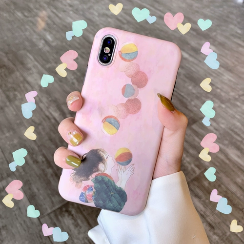 Иллюстрация девушка порошковой фундамент Huawei P30pro Coase P10/P20PRO Силиконовой nova2s/3/3i/3e/4 Anti -Fall Mate20 All -Inclusize Soft Shell Honor 9/10/V20 Защитная обложка Mai Mang 7