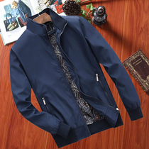 2021 spring new middle-aged mens jacket dads jacket mens spring casual middle-aged and elderly mens spring