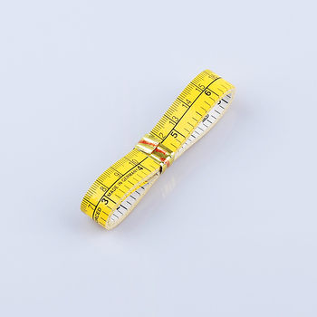 German Imported Yellow and White Sewing Inch Ruler Measuring Clothing Soft Ruler 1.5m Clothing Tape Measure