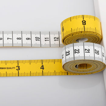 High-Quality Yellow and White Tape Measure, 2-Meter-Inch Tape Measure, Tape Measure, Tailor's Clothing Soft Tape Measure