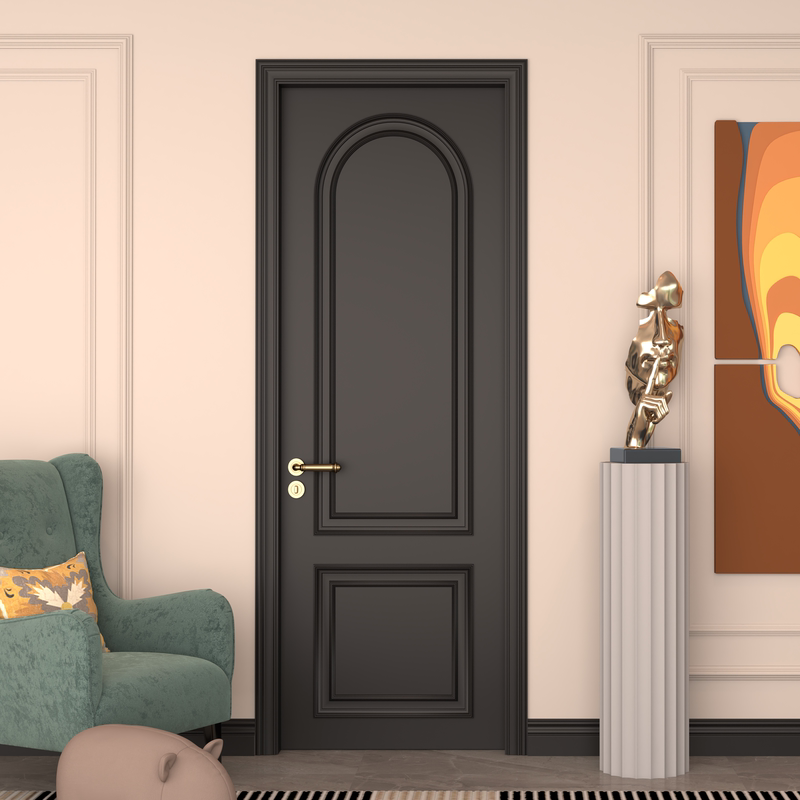 Painted Solid Wood Bedroom Door, Solid Wood Composite Carbon Crystal Door, Room Interior Set Door, Multi-Layer Solid Wood Painted Wooden Door Painted Solid Wood Bedroom Door, Solid Wood Composite Carbon Crystal Door, Room Interior Set Door, Multi-Layer Solid Wood Painted Wooden Door