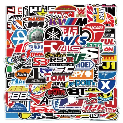 100 JDM logo decoration car body stickers creative personality modified car stickers motorcycle electric car stickers waterproof