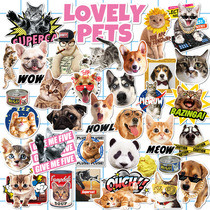 33 animal creative funny pet cat dog personality car sticker car body sticker electric car motorcycle sticker