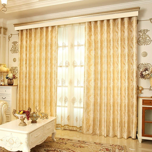 Golden Simplin Simple European Living Room спальня балкон балкон балкон лысый занавес