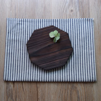 Charcoal-fired pine wood display props solid wood mat tea cup mat jewelry display display wooden props