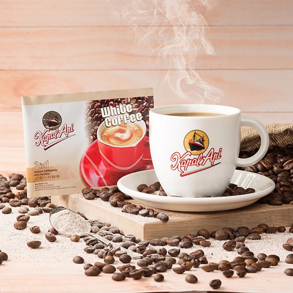 印尼进口 Kapal Api 火船 三合一速溶白咖啡粉 444g*3袋 双重优惠折后￥30.35包邮（拍3件）