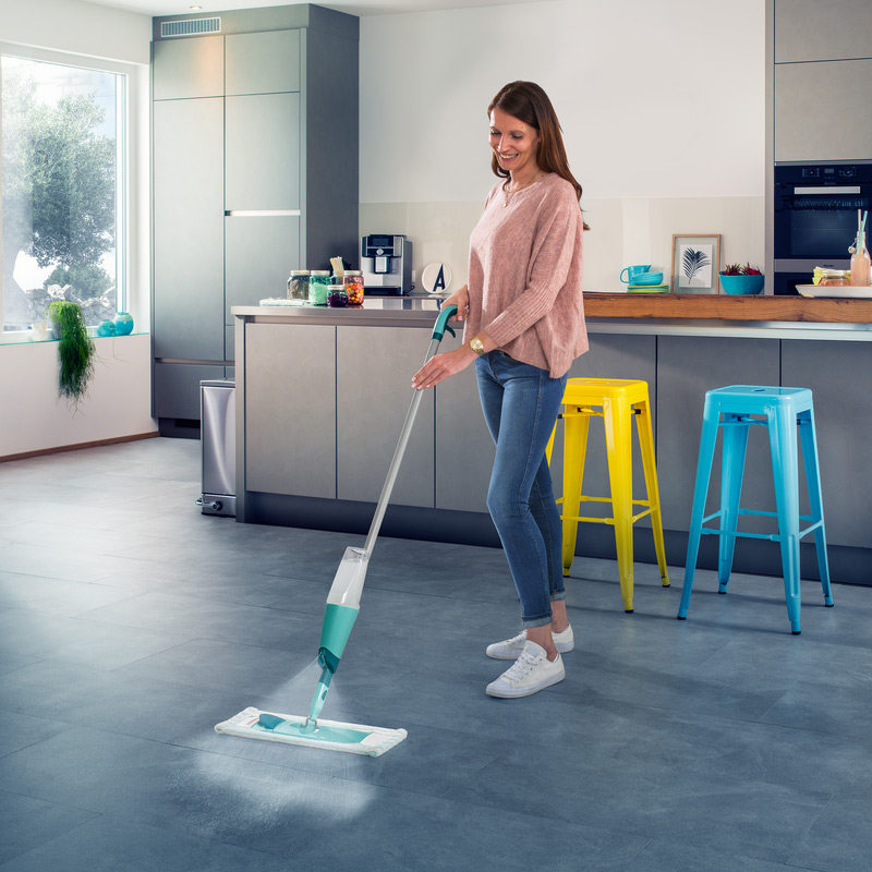 Liquick German Import Spray Water Spray Mop Household Wood Floor Absorbent Flat Ground Mop Large Number Dry Wet