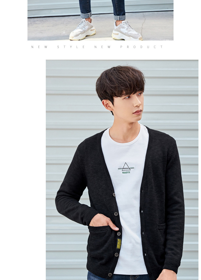 Quần áo Tiancheng 2019 xuân mới nam áo len dài tay trẻ trung đan áo len xu hướng Hàn Quốc áo len nam hàn quốc	