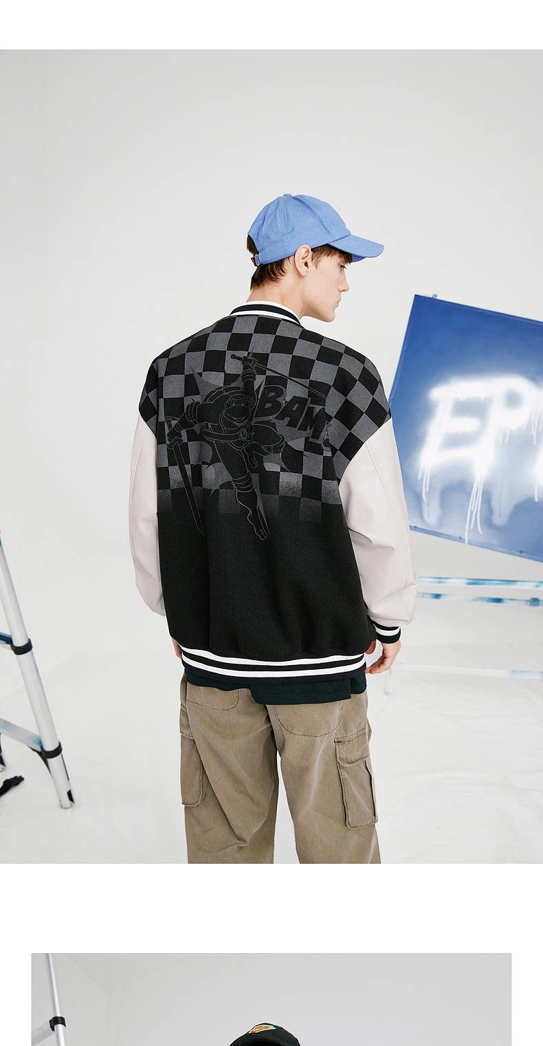 Осенние шахматы, бейсбольная форма, модная куртка                