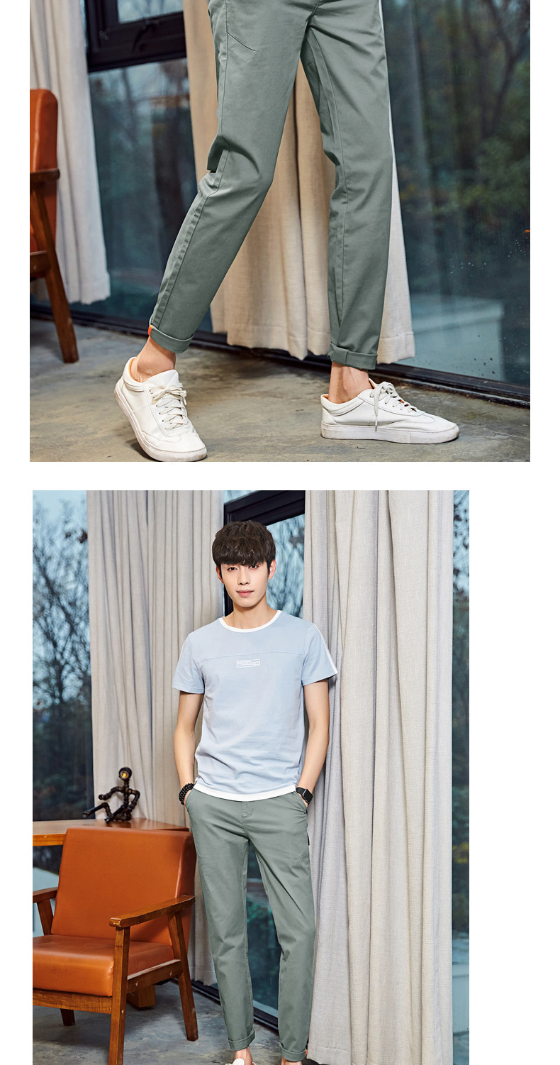 Quần áo Tiancheng 2019 xuân mới quần âu xu hướng nam phiên bản Hàn Quốc cá tính trẻ trung Quần lọt khe quần kaki nam đẹp