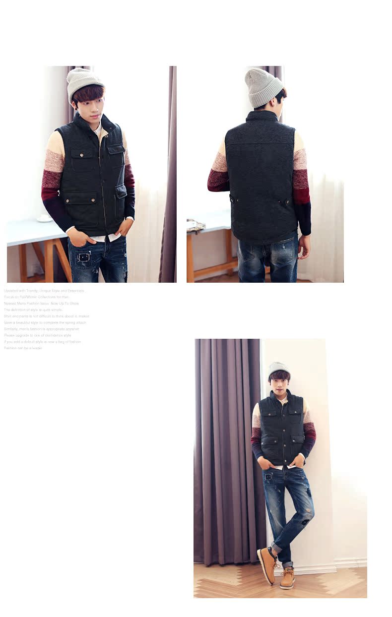 Débardeur homme Cotton vest EPTISON pour hiver - Ref 1597052 Image 20