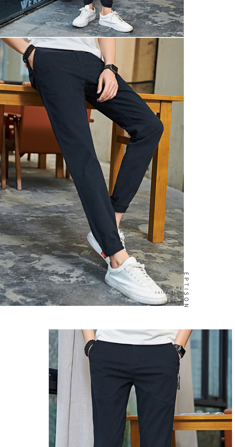 Quần áo Tiancheng 2019 xuân mới quần âu xu hướng nam phiên bản Hàn Quốc cá tính trẻ trung Quần lọt khe quần kaki nam đẹp