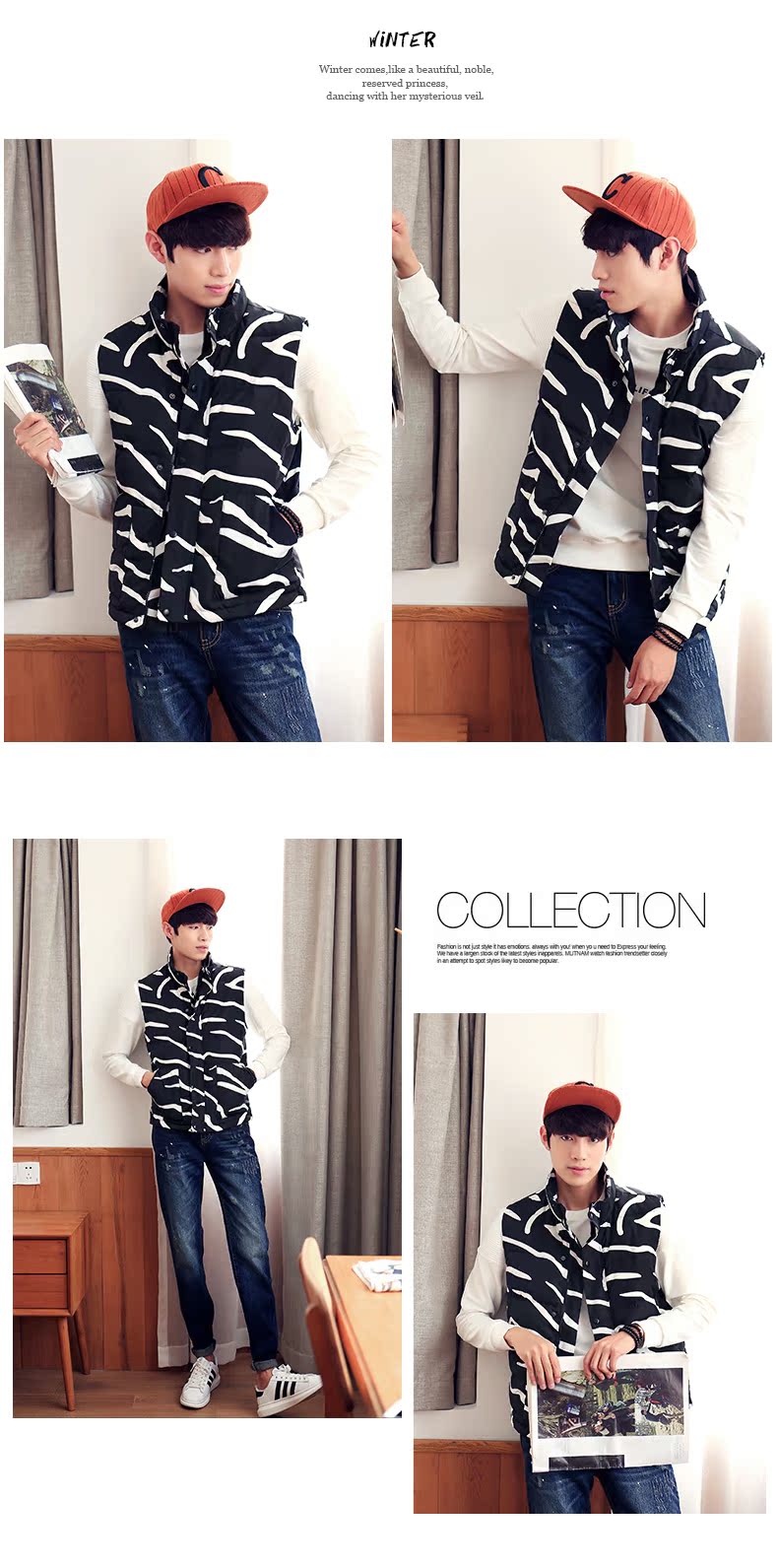 Débardeur homme Cotton vest EPTISON pour hiver - Ref 1597049 Image 18