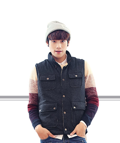 Débardeur homme Cotton vest EPTISON pour hiver - Ref 1597052 Image 11