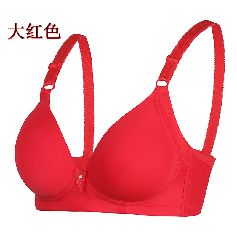 Phụ nữ trung niên áo ngực không có vòng thép Phần mỏng thoáng khí Trung niên ba hàng khóa tập hợp áo ngực mẹ áo lót 3 dây