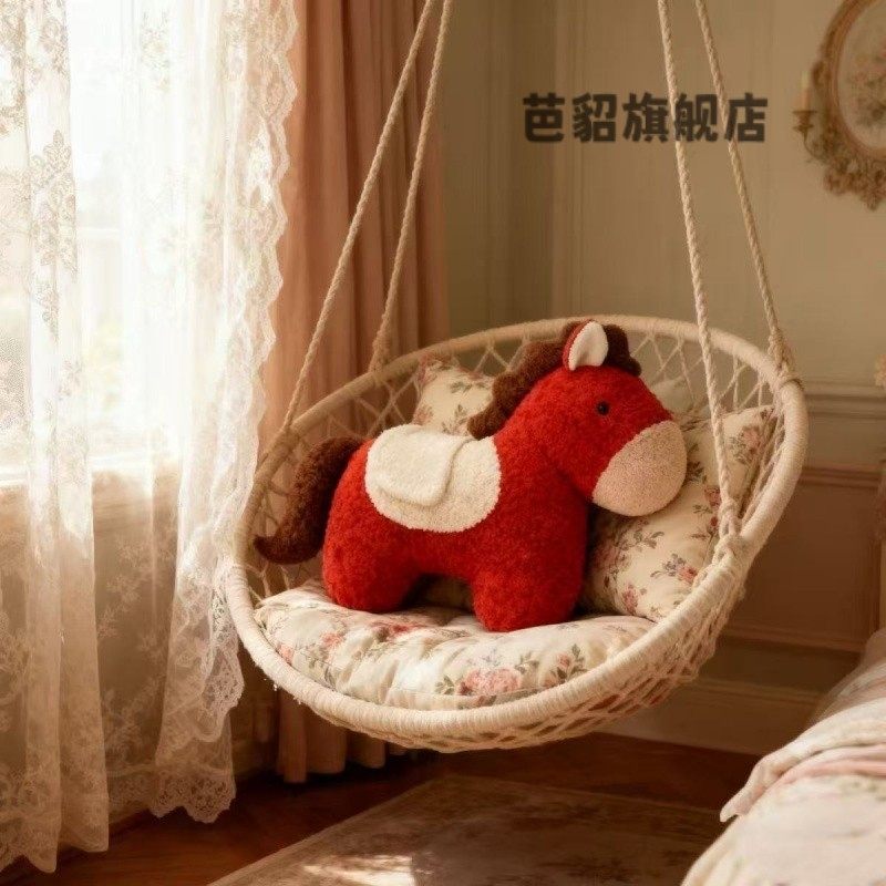 2026 Year of the Horse Mascot Special-Shaped Pony Pillow Plush Toy Sofa Living Room Decorative Ornament Sleeping Pillow