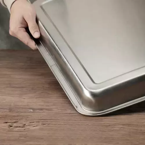 Очень большая тарелка для омаров, углубленный прямоугольный большой поднос из высококачественной нержавеющей стали, утолщенная чаша, чаша для пищевых приправ, железная пластина