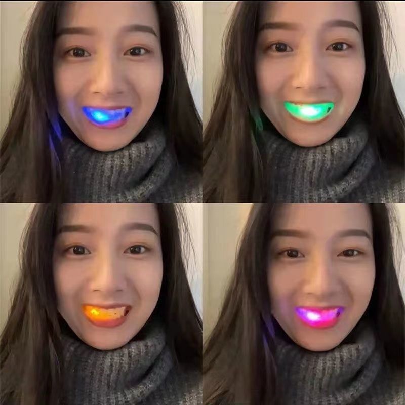 Bbh Same Style Internet Celebrity Glowing Braces That Light Up, Baekhyun's Hiphop Outfit, Led Hip-Hop Mouthguard, Disco Decoration