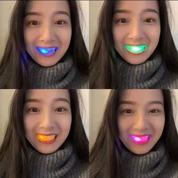 Bbh Same Style Internet Celebrity Glowing Braces That Light Up, Baekhyun's Hiphop Outfit, Led Hip-Hop Mouthguard, Disco Decoration