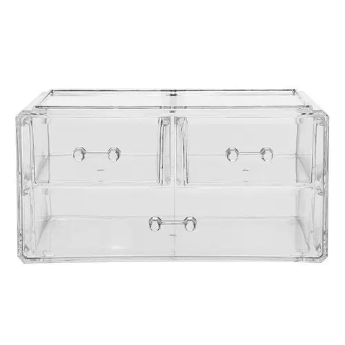 Большая настольная коробка для хранения, акриловая маска для лица, прозрачная косметическая помада