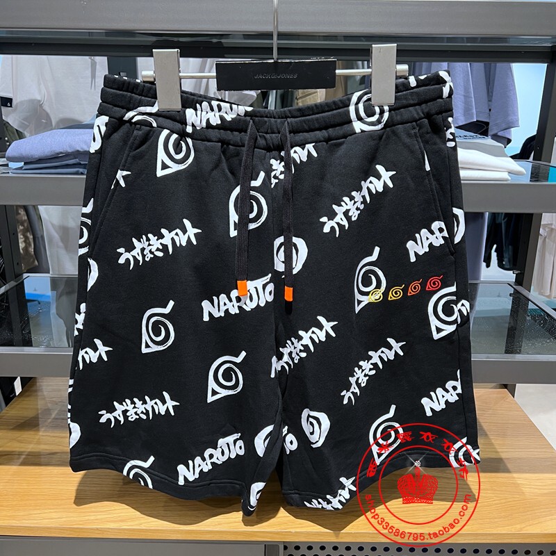 Jack Jones X Naruto Collaboration Trendy Loose Shorts 221215066 221315022