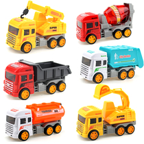 Childrens inertia engineering car suit baby pull back car toy car model excavator mixer truck boy toy