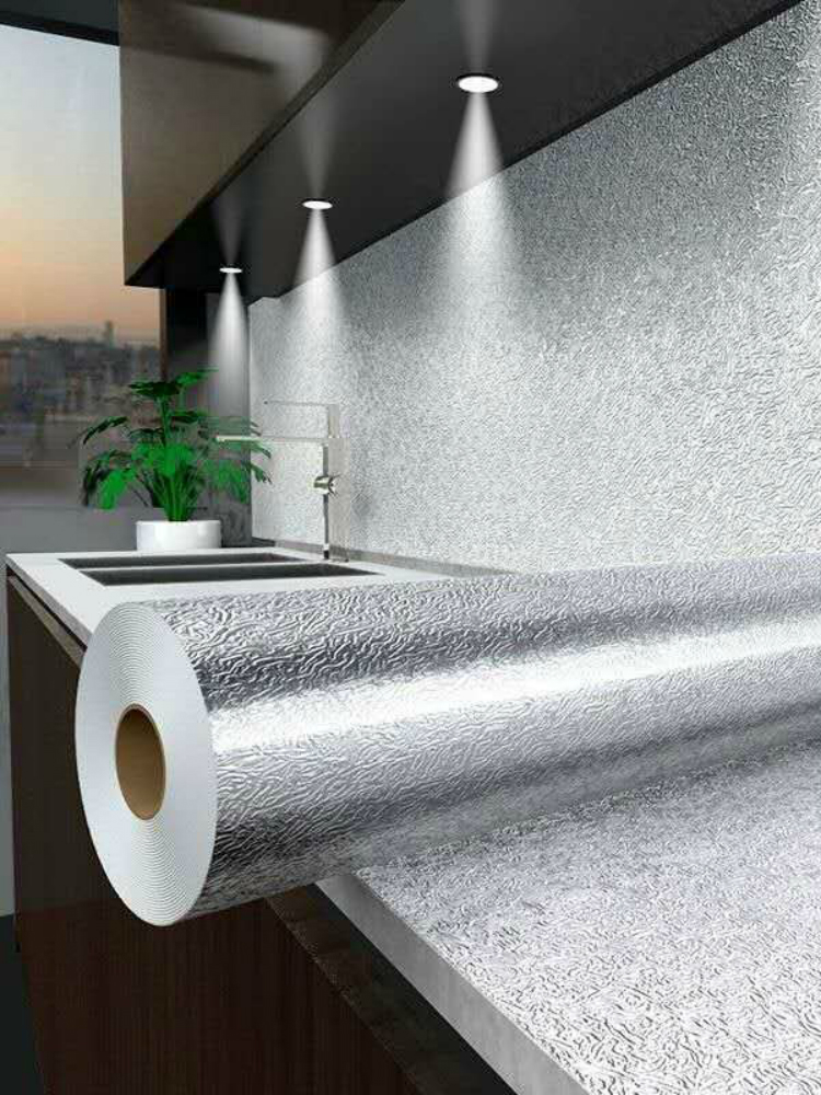 Kitchen anti-oil sticker fireproof and waterproof flame retardant thickened self-adhesive oven table surface high temperature resistant thermal insulation tile wallpaper sticker