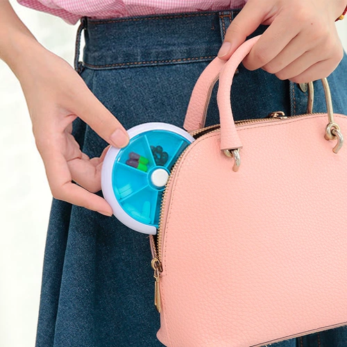 Круглая домашняя портативная очаровательная пластиковая пластиковая коробка принимает ящик для бухты для удобной многопрофильной упаковки