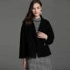 2019 mới mùa thu và mùa đông đen hai mặt áo cashmere nữ ngắn phần lỏng lẻo áo len nhỏ phụ nữ - Áo khoác ngắn