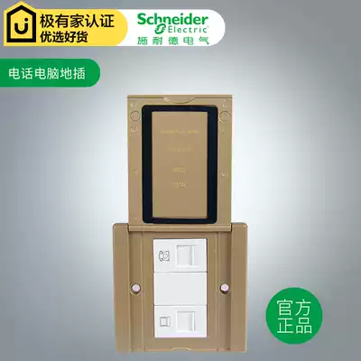 Schneider telephone computer ground socket Open Type 86 waterproof household ground socket