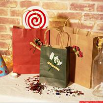 Korean version of the creative retro dried flower paper exquisite high-end New year birthday gift packaging gift bag tote bag