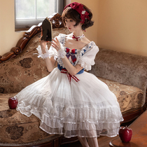 Han mushroom cool {spot} ~ original design Lolita snow dance dress light flower married sp dress woman summer dress