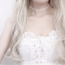 Summer 2021 new womens clothing day ensemble teenage girl dress cute white lace small frescoed butterfly knot with skirt