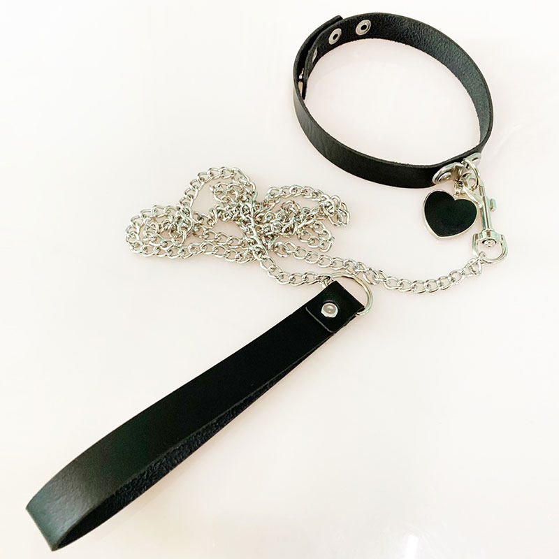 sm bell collar collar sleeve leather ring collar traction dog chain bundle tuning male and female toy sex neck ring