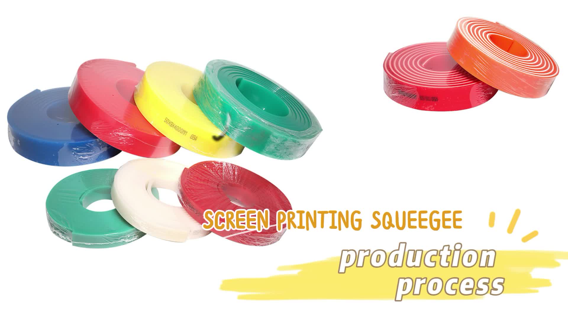 Screen Printing Material/standard Size Screen Printing Red Pu Squeegee