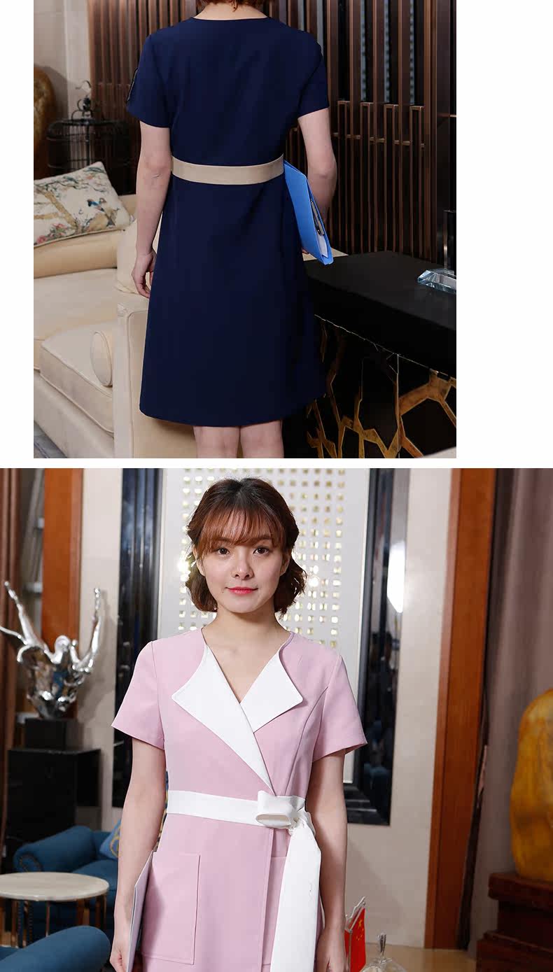 型男衣櫥 春夏新品美容師醫美服裝護士服女醫護人員工作服美容院連衣裙 Yahoo奇摩拍賣