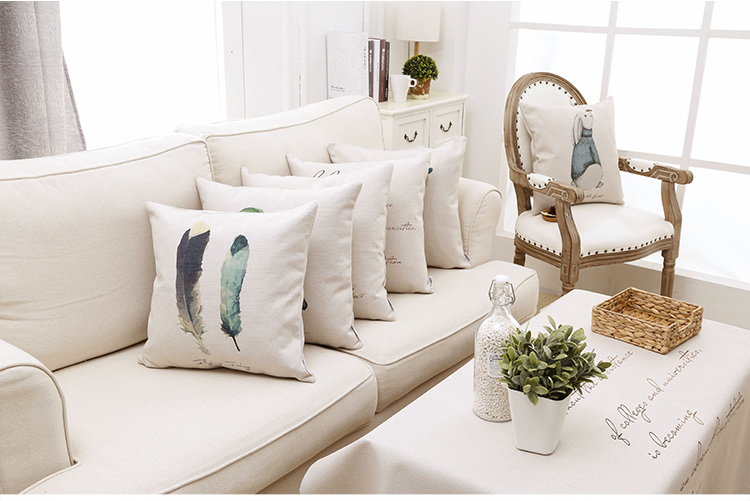 Bắc Âu phong cách bông Anh lanh gối hiện đại phòng khách nhỏ gọn sofa gối đệm thắt lưng gối cartoon xe - Trở lại đệm / Bolsters gối chăn 2 trong 1