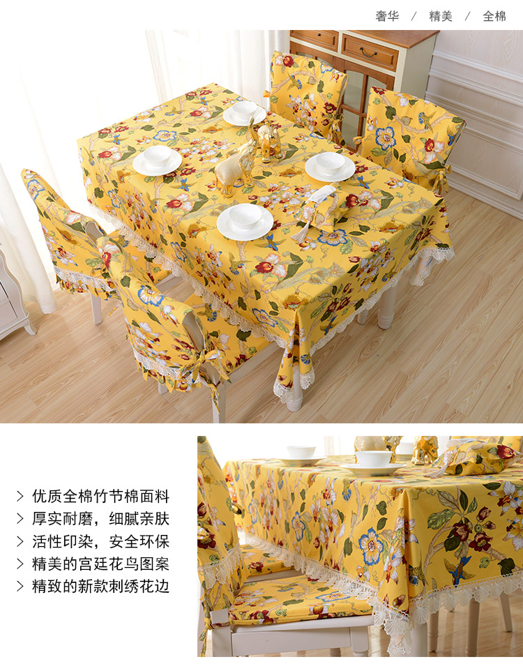 Bông vải bảng vải che khăn châu Âu và Mỹ phong cách phong cách vườn Trung Quốc bàn cà phê khăn trải bàn vải bán kính lễ hôn nhân bằng gỗ hồng - Khăn trải bàn khăn trải bàn chống thấm
