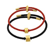 Xia He selected Jiufu Jingdian Jewelry Forbidden City Qiankun auspicious gold transfer beads pair gold bracelet