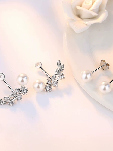 Серьги из жемчуга, гипоаллергенный аксессуар, серебро 925 пробы, коллекция 2023, изысканный стиль
